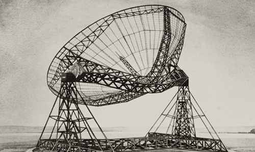Perspective drawing of the Lovell telescope